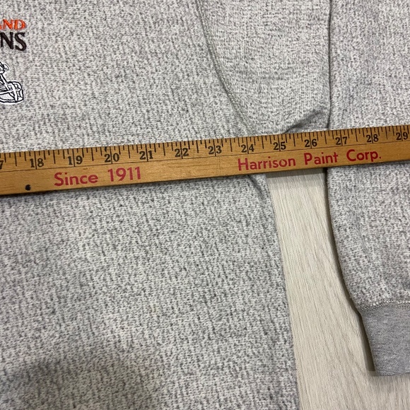 NFL Vintage Cleveland Browns Gray 3 Button Crew Neck Mens Large - Picture 8 of 10